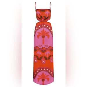 Johanna Special Wildness Printed Linen Maxi Dress